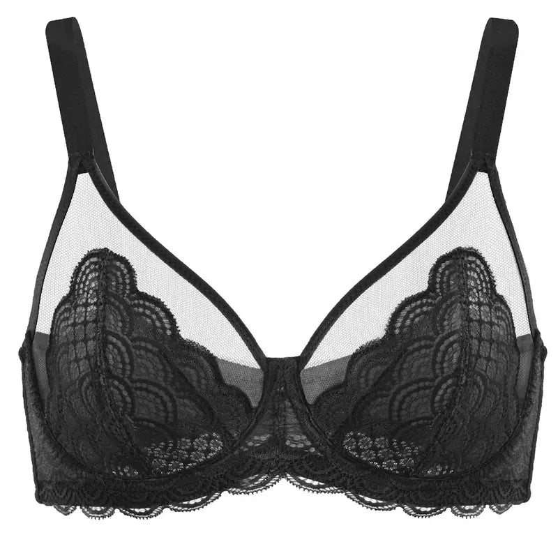 Reggiseno minimizzatore in pizzo a copertura completa