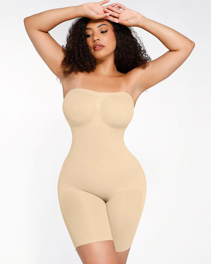 Strapless Slip Shapewear Bodysuit