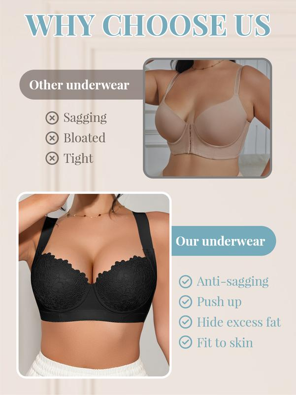 3-Piece Women's Sexy Lace Bra
