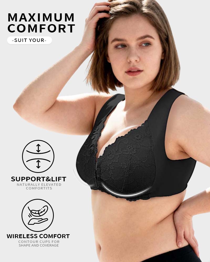 Front Closure '5D' Shaping Wireless Bra