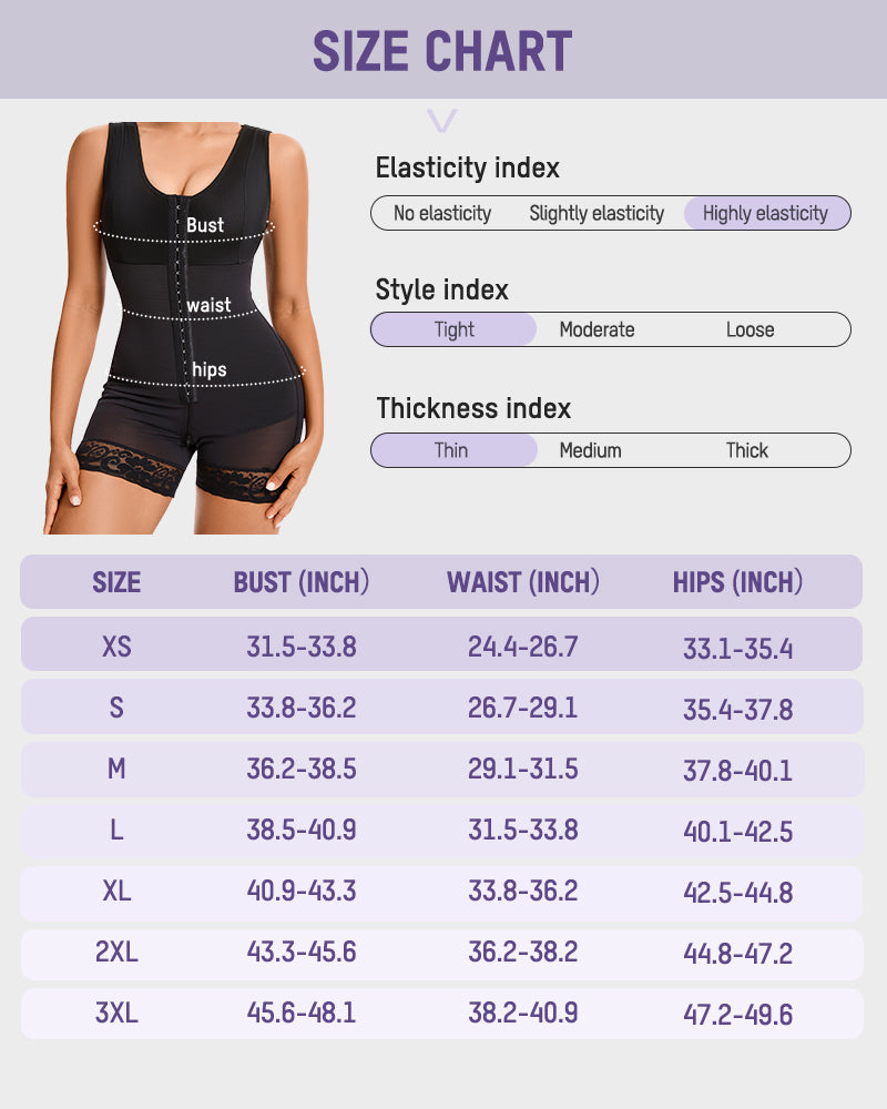 Ganzkörper -Shapewear mit Bauchkontrolle