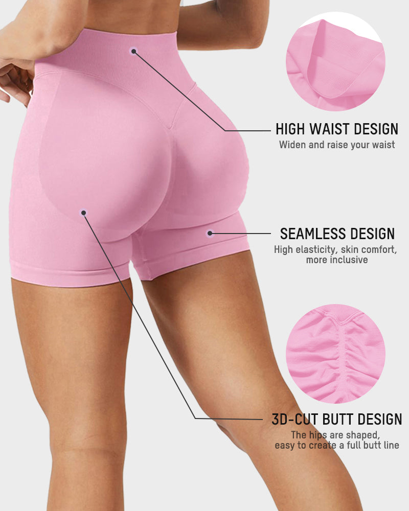 Sculpting short transparent en taille haute avec lifting des fesses Scrunch