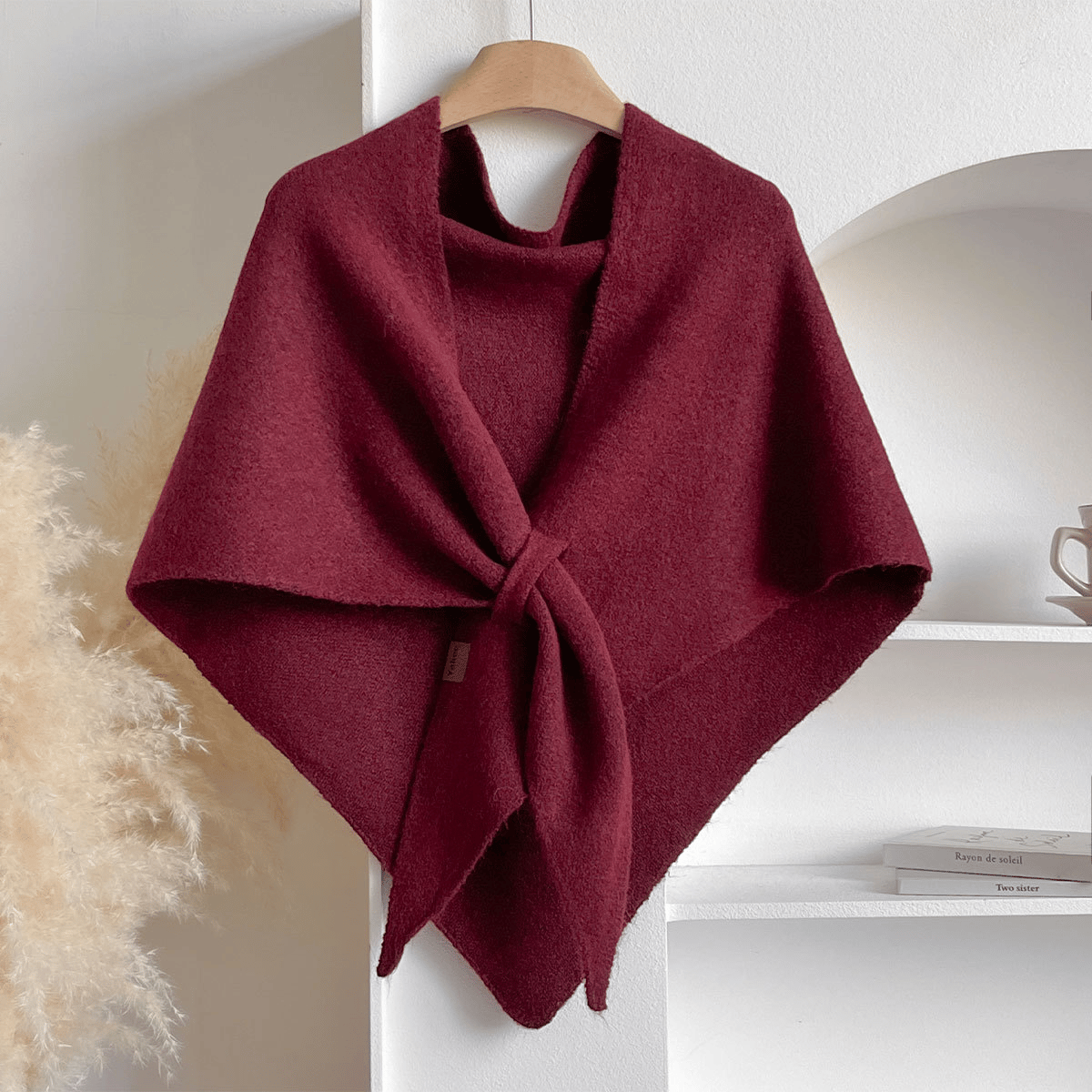 Women's Solid Color Scarf Casual Soft Comfortable Shawl for Daily Wear
