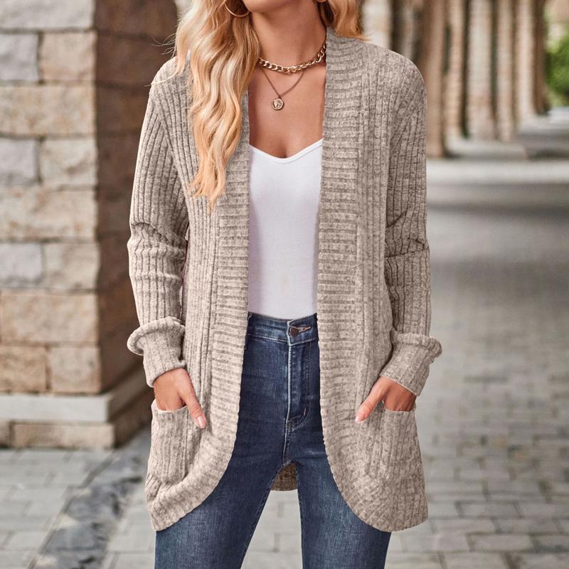 Womens Long Cardigan Lightweight Sweater