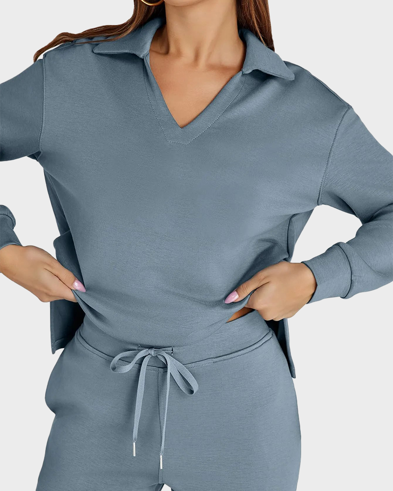 Women's Fall Transition 2-Piece Set - Breathable & Wrinkle Resistant Sweatsuits Sets