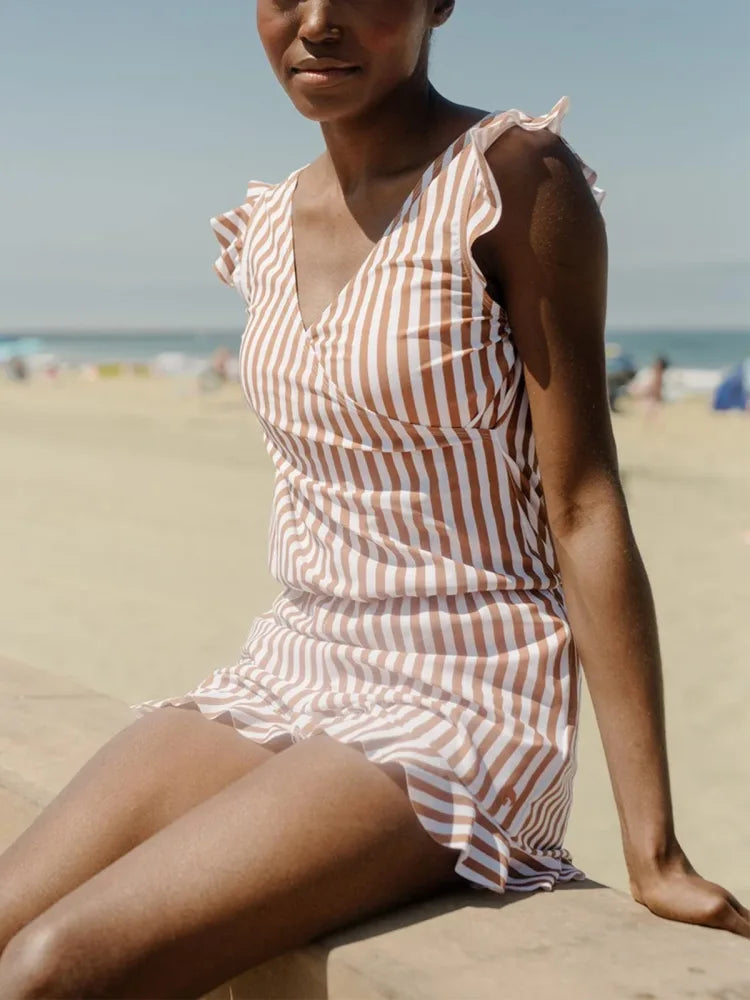 Swim romper wbudowany stanik