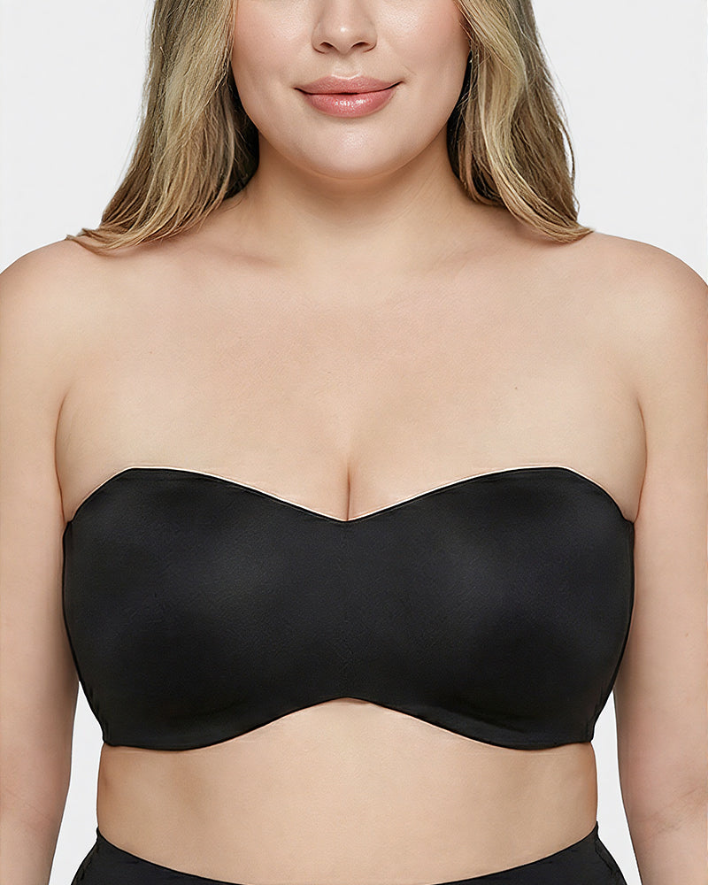 Full Support Non-Slip Convertible Bandeau Bra