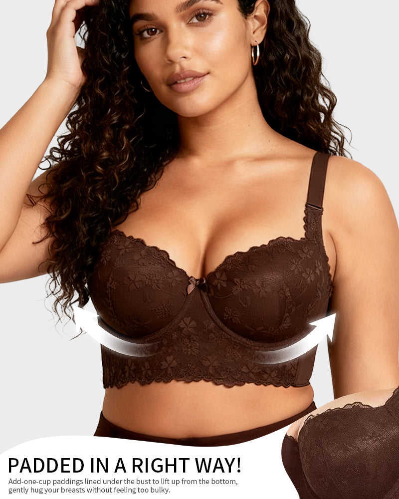 The Lace Bustier | Elegant Push-Up Support