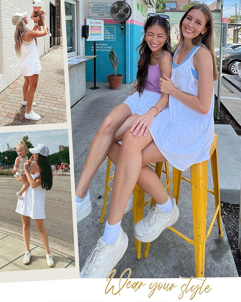 Sommer -ärmelloses Kleid für Frauen