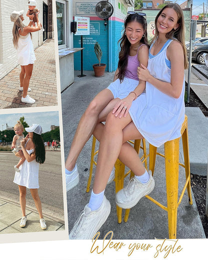 Sommer -ärmelloses Kleid für Frauen