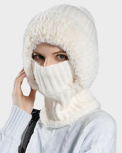 Thick Warm Knit Beanie with Pom Pom for Winter