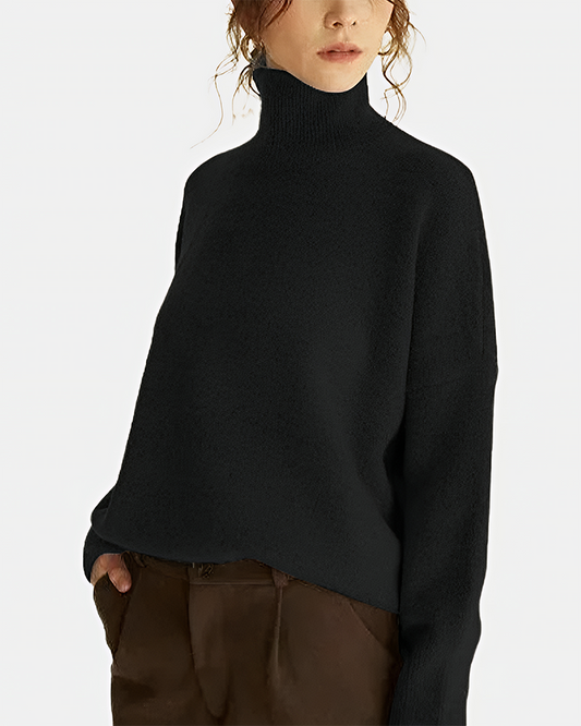 Cozy Turtleneck Knit Pullover Sweater