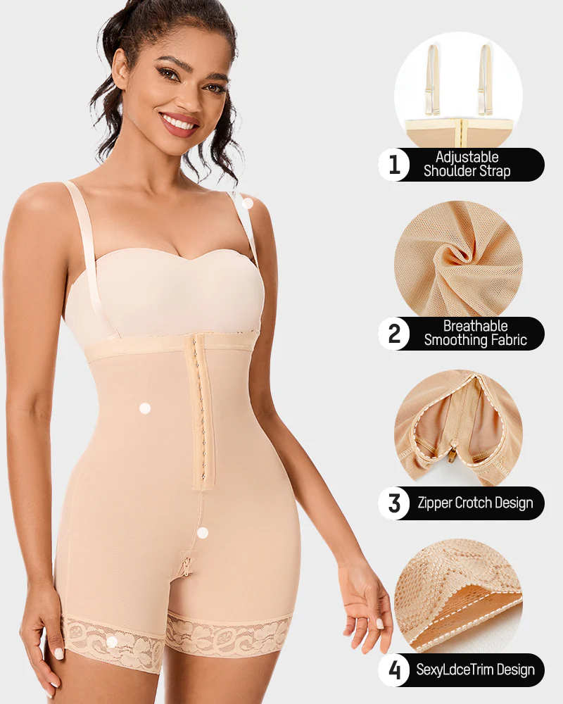Tummy Control Butt Lifter Bodysuit BBL Fajas
