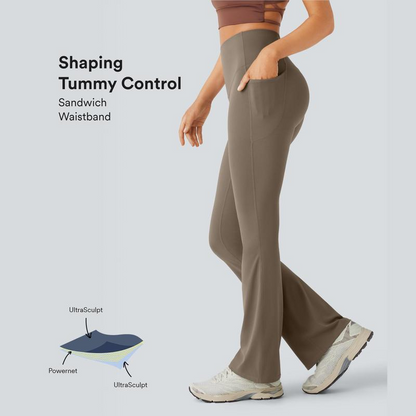 Ultra sculpt Υψηλή μέση κοιλιακή φλόγα ελέγχου γκέτες