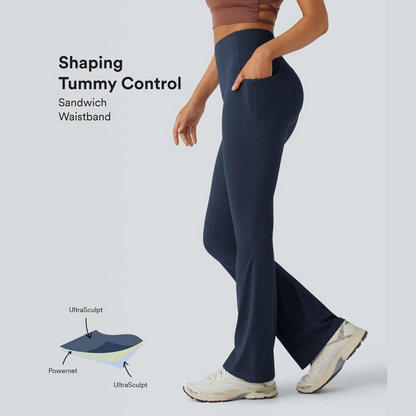 Ultra sculpt Υψηλή μέση κοιλιακή φλόγα ελέγχου γκέτες