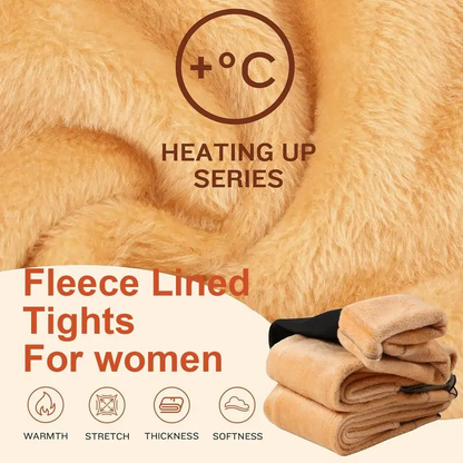 Collant foderati in pile traslucide