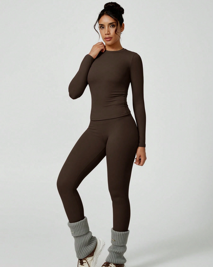 Women's Patchwork Two Piece Yoga Set High Stretch Activewear