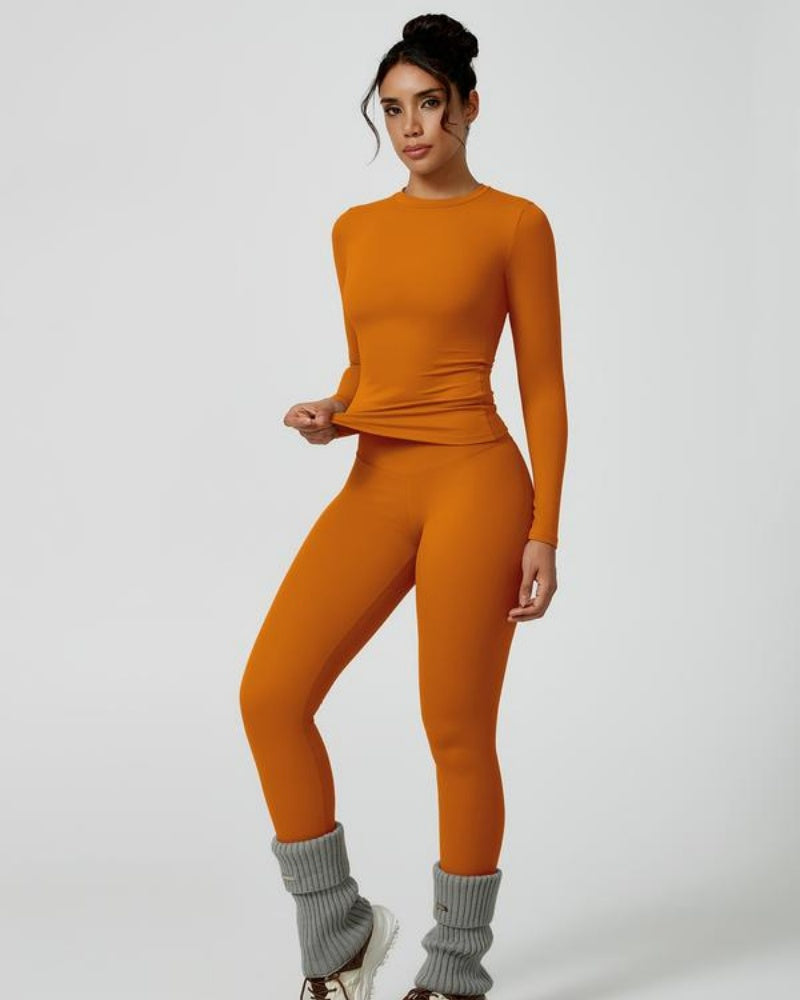 Women's Patchwork Two Piece Yoga Set High Stretch Activewear