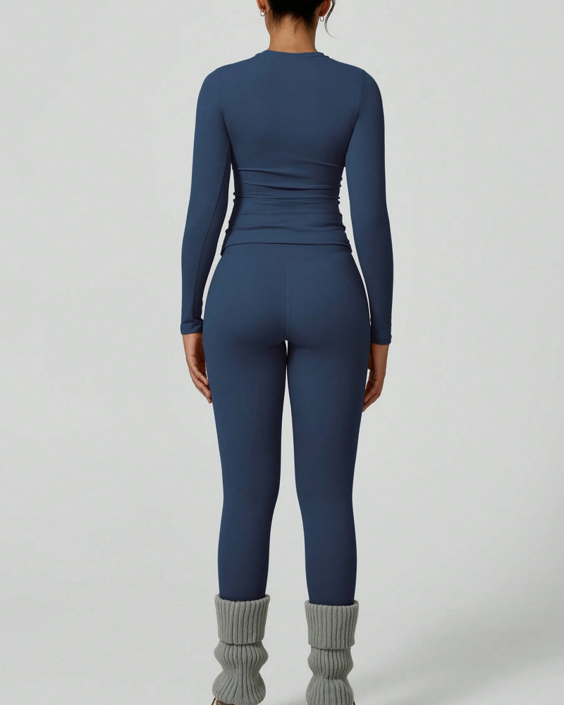 Women's Patchwork Two Piece Yoga Set High Stretch Activewear