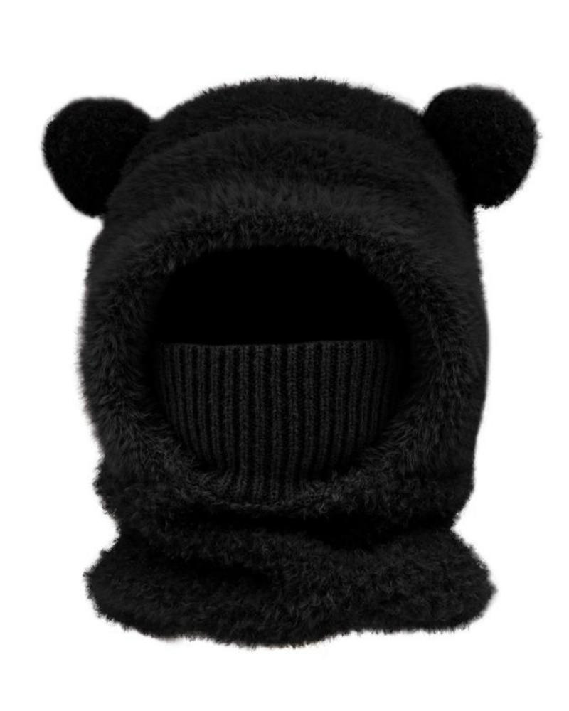 Unisex Windproof Thermal Hat with Cute Bear Ears