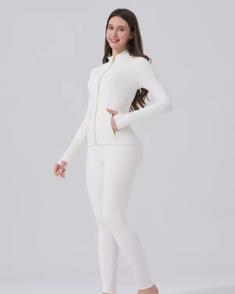 Womens Sportswear Set Full Zip Jacket and Yoga Pants