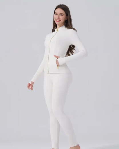 Womens Sportswear Set Full Zip Jacket and Yoga Pants