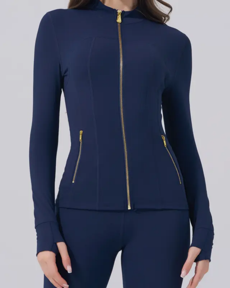 Womens Sportswear Set Full Zip Jacket and Yoga Pants