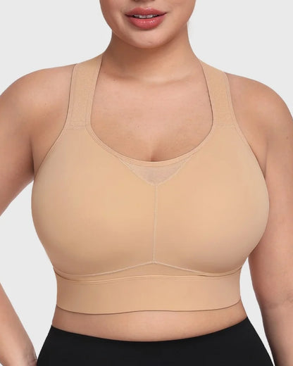 High Impact Racerback Sports Bra Full Coverage for Yoga and Training