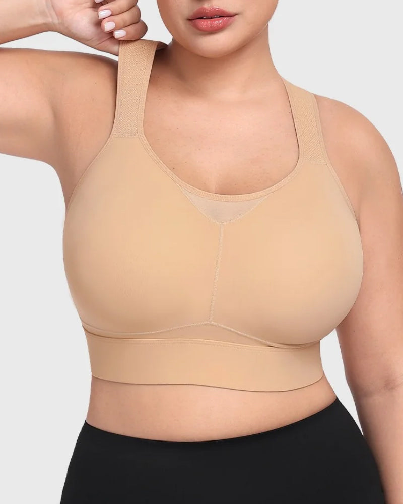 High Impact Racerback Sports Bra Full Coverage for Yoga and Training