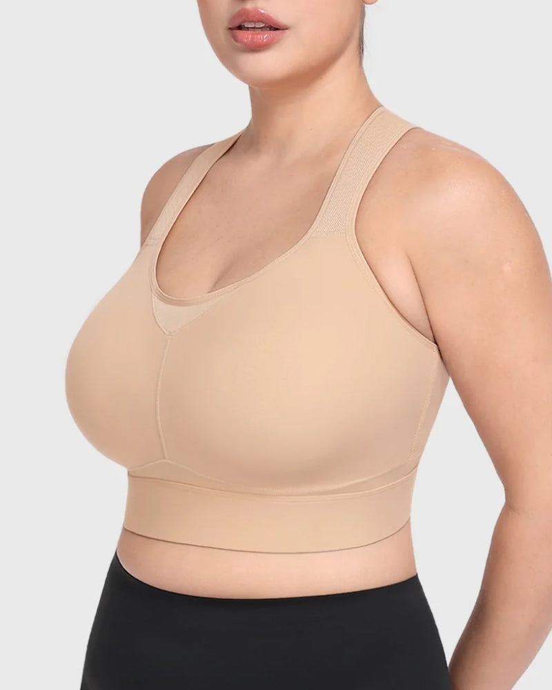 High Impact Racerback Sports Bra Full Coverage for Yoga and Training