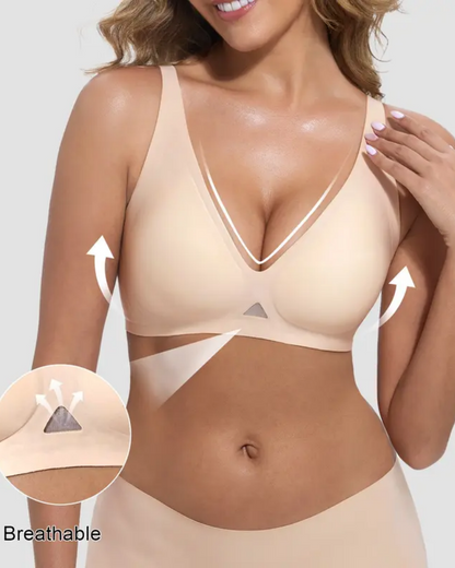 Wireless Jelly Deep-V Push-Up Bra