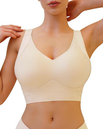 Plus Size Back Fat Smoothing Bra Jelly Seamless Push Up