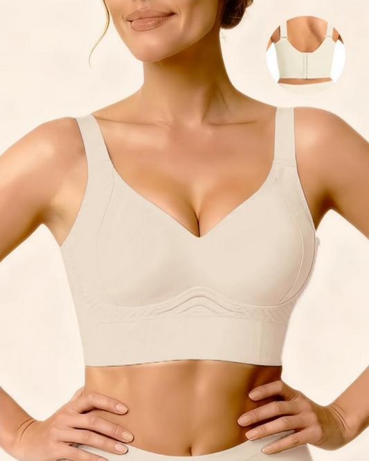 Plus Size Back Fat Smoothing Bra Jelly Seamless Push Up