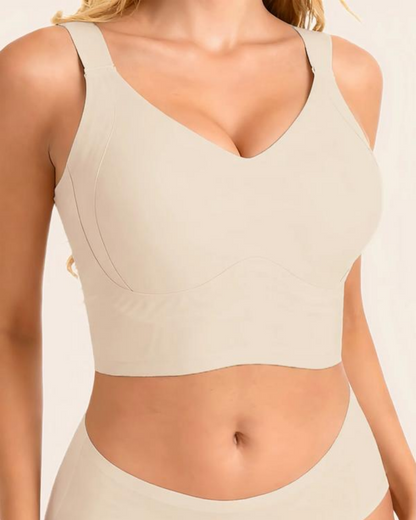 Plus Size Back Fat Smoothing Bra Jelly Seamless Push Up