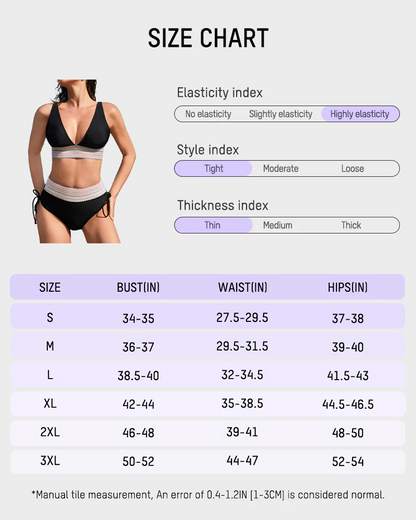 Hohe taillierte Bikini -Bikini -Sets von Tummy Control