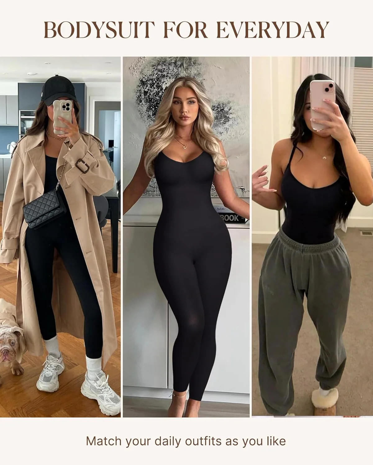 Full Body Shaper High Waisted Tummy Control Bodysuit