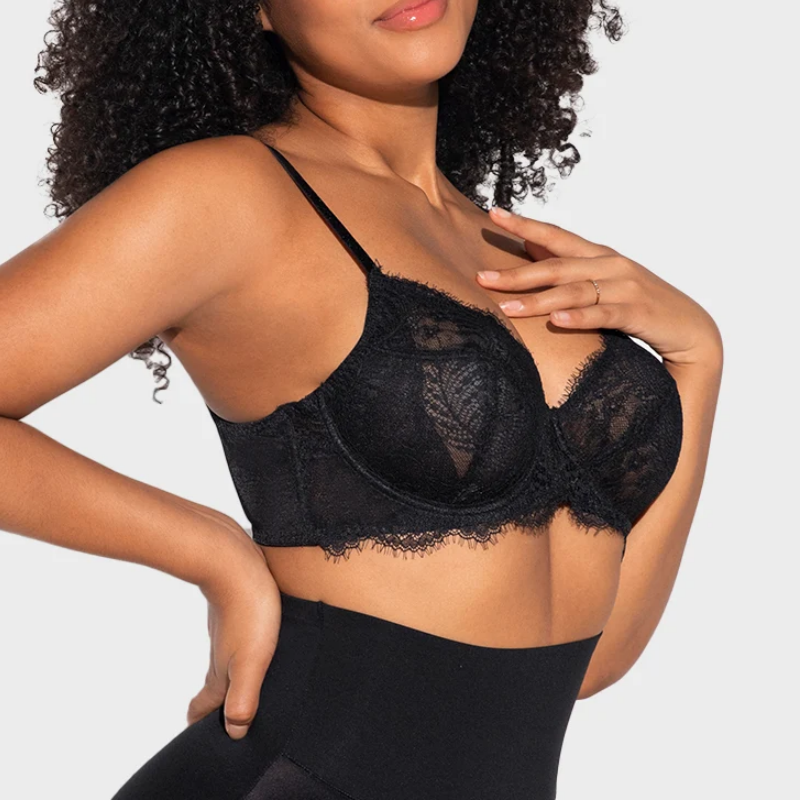 Ultra-Light Lace Underwire Push-Up Bra