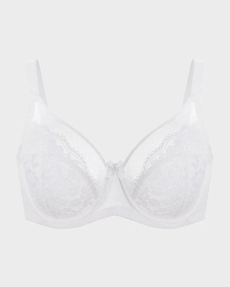 Floral Lace Minimizer Comfort Bra