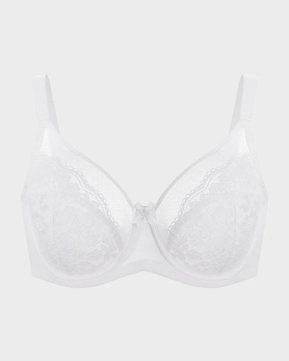 Floral Lace Minimizer Comfort Bra