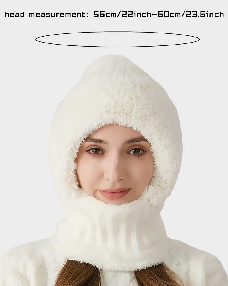 Thick Warm Knit Beanie with Pom Pom for Winter