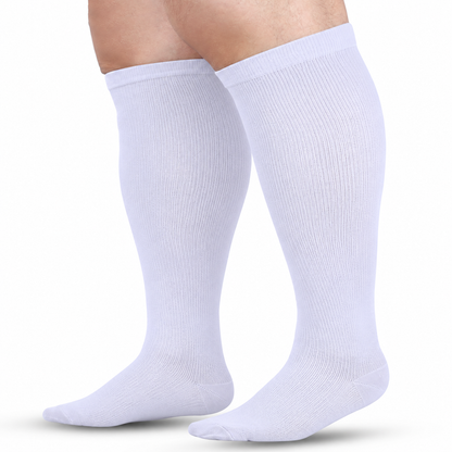 Plus Size High Stretch Compression Socks – Wide Calf Support Socks