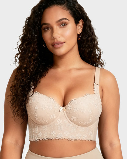The Lace Bustier | Elegant Push-Up Support