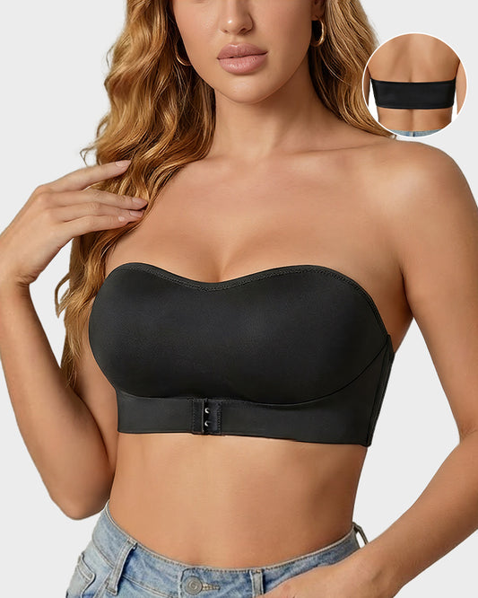 Front Closure Wireless Seamless Bandeau Bra