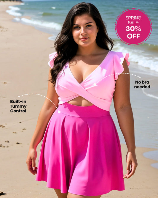 Der Badeanzug der Riviera -Bauchkontrolle