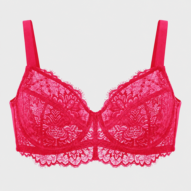 Ultra-Light Lace Underwire Push-Up Bra