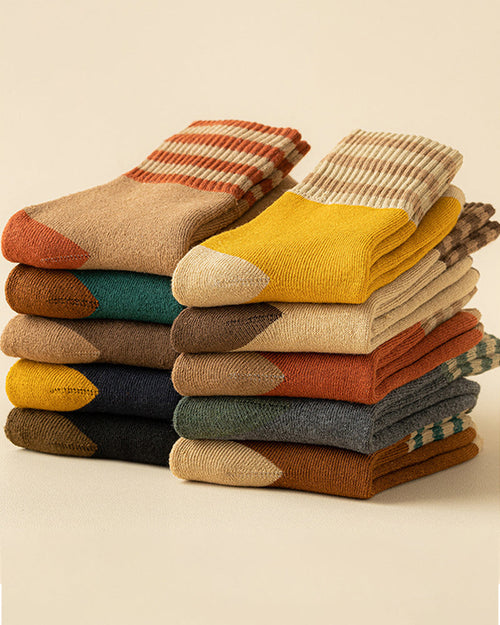 Cozy Plush Loop Lining Crew Socks