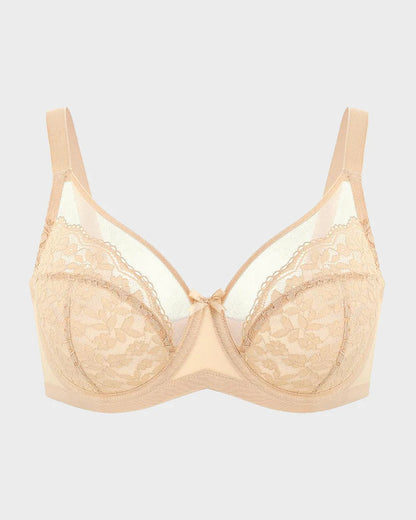 Floral Lace Minimizer Comfort Bra