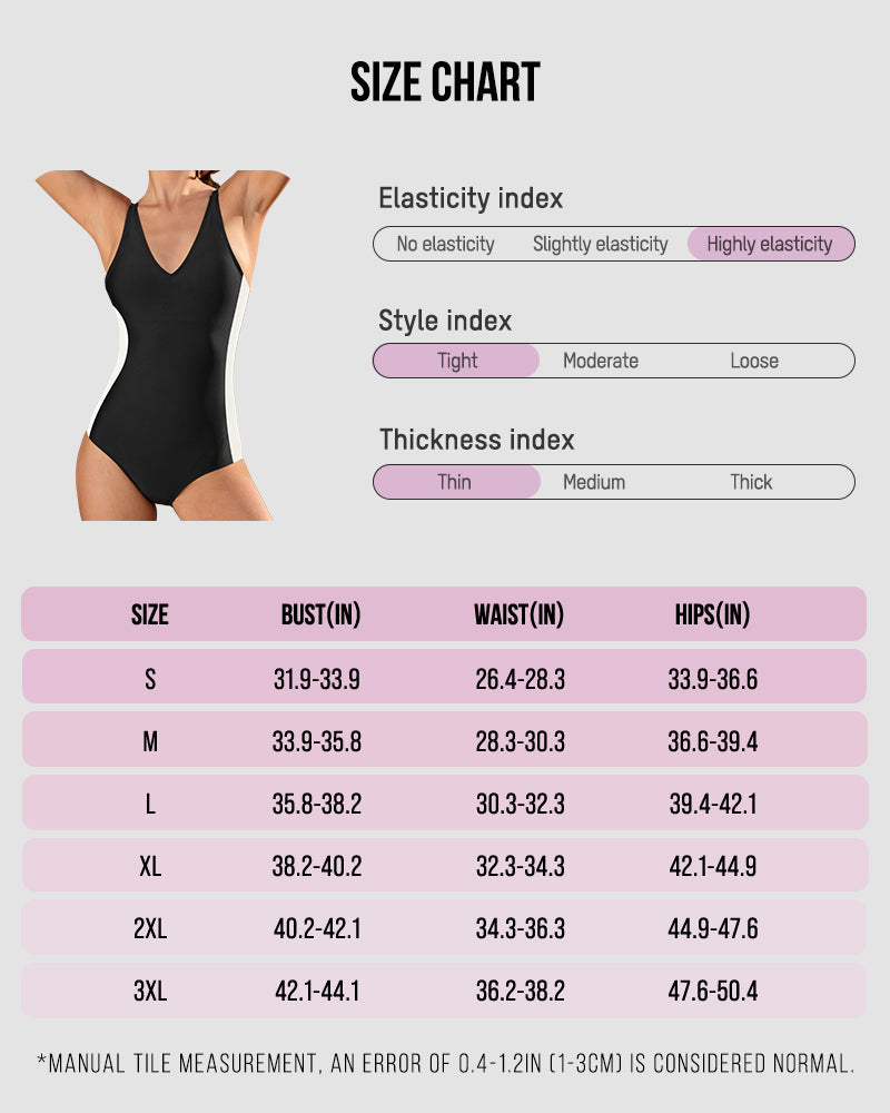 Plunge Lace-Up Corset Sculpting Swimsuit
