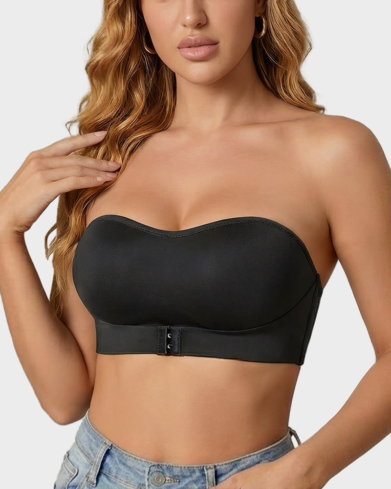 Front Closure Wireless Seamless Bandeau Bra