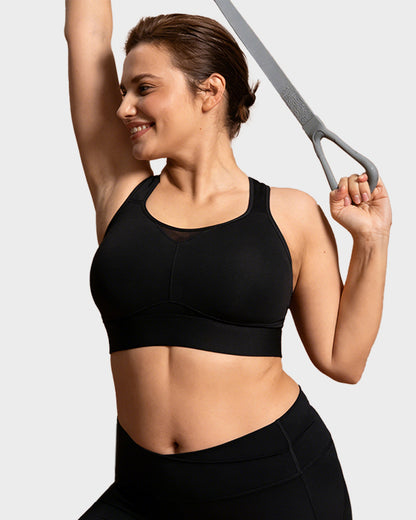 High Impact Racerback Sports Bra Full Coverage for Yoga and Training
